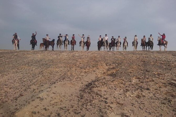 2 hours Horse Riding on The Sea and Desert- Hurghada - Coaching and safety: helmets, staff, and how the ride stays friendly