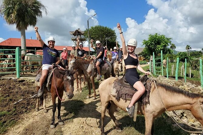 6 in 1 tours Full Day Safari, Zipline, Buggies and Horse Riding - Ranch fruit, then Macao Beach for the payoff