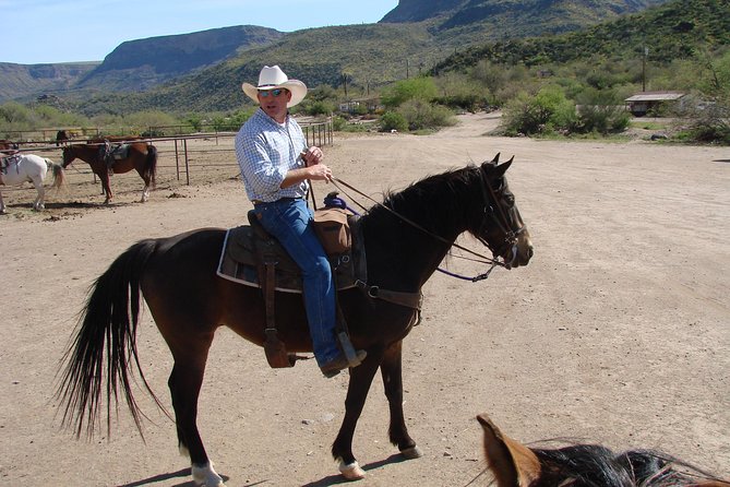 A Day In The Old West Adventure including Horseback Ride and Cowboy Lunch - Stop 1 at Cave Creek Outfitters: Horses, Ranch Games, and Lunch Setup