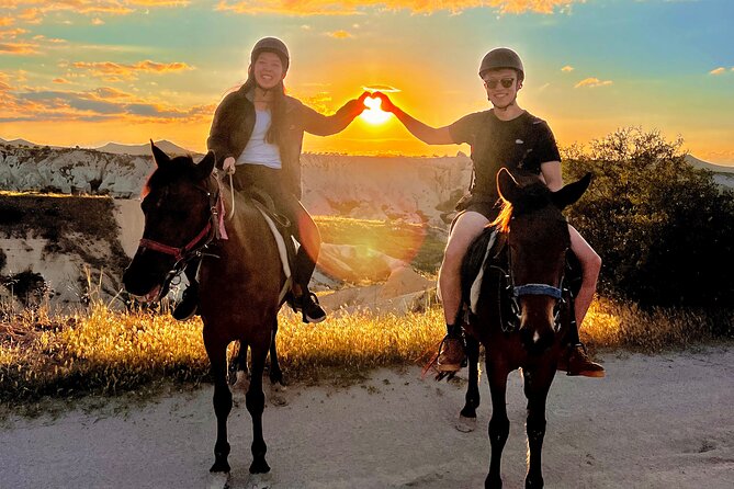 Adventure in Cappadocia Horse Riding Sunset ,Daytime - Timing Options: Morning, Late Afternoon, and Sunset Views