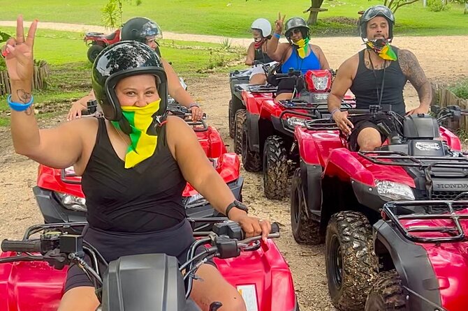 ATV, Bamboo Rafting , Horseback Ride & Blue Hole Falls Ocho Rios - St. Ann’s Bay horseback ride: jungle trail time with an ocean finish