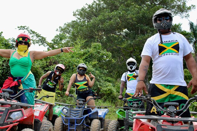 ATV, Bamboo Rafting, Horseback Ride n Swim Guided Tour - Rio Nuevo bamboo rafting: 30ft raft, rope swing, and secret-river calm