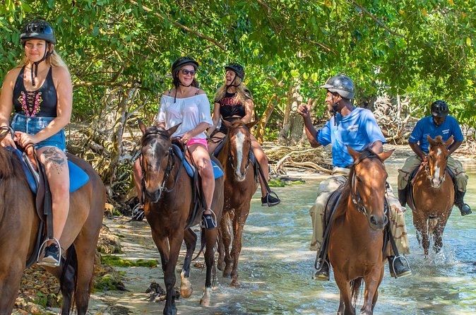 ATV, Horseback Ride, Zipline, Falls Climb + Lunch from Ocho Rios - Horseback ride ‘N’ Swim: when the ocean becomes part of the route
