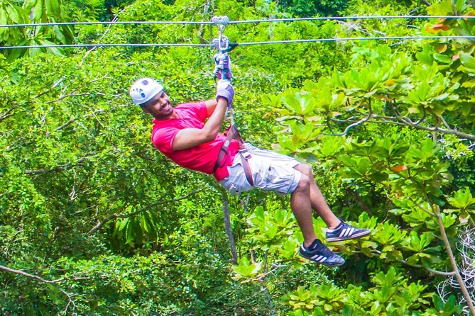 ATV, Horseback Ride, Zipline, Falls Climb + Lunch from Ocho Rios - ATV quad bike through Jamaica: dirt trails, speed, and a driver’s license