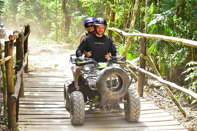 ATV Tour, Zip Lines, Horseback Riding, Cenote and Tequila Tasting - Interactive cenote swim with zip line and jumping platform