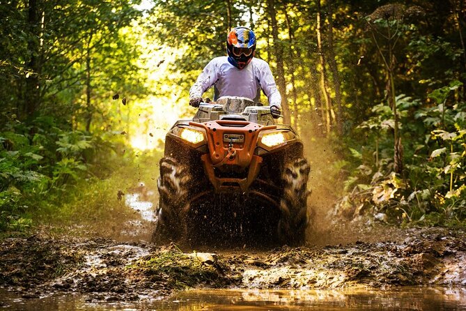 ATV,Zipline, Horseback Ride, Catamaran, Bamboo Rafting In Jamaica - Jamwest Beach Park: ATV, zipline, horseback swim, and bamboo raft calm