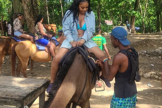 Bamboo Rafting and Horseback Riding on Beach in Ocho Rios - What the rum punch and bottled water do for the vibe