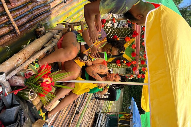 Bamboo Rafting & Horseback -dunns river Transportation Included - Stop 1: Your Bamboo Raft Ride + Limestone Massage + Jungle Socks