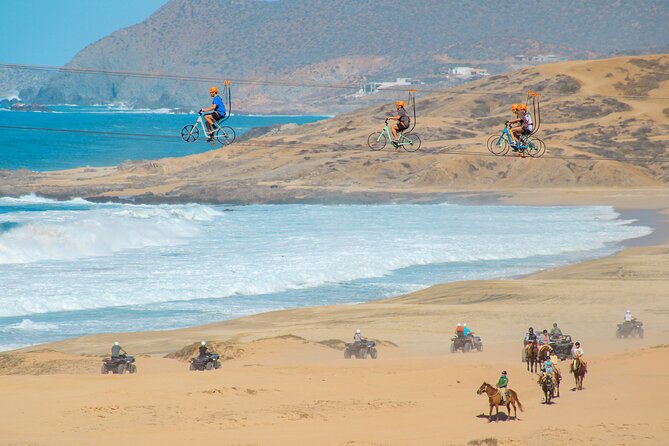 Beach ATV Adventure, Free Horseback Ride, and Sky Bike Experience - Playa Migriño: dunes, golden sand, and the whale-watching angle