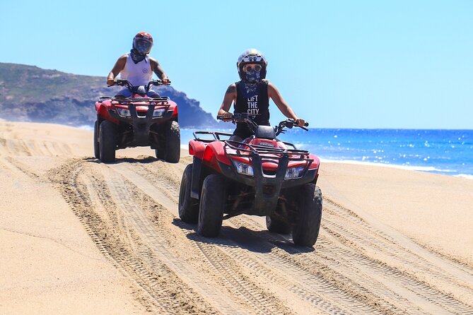 Beach ATV and Horseback Ride Combo Tour in Cabo - Playa Migriño: Pacific views, whales in winter, and a quick beach moment