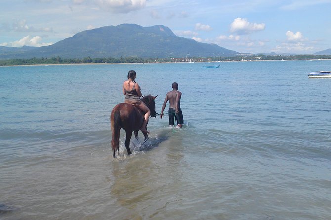Beach Horseback Riding in Puerto Plata - Riding toward Bergantin Beach: beach-side scenery with a real change of pace
