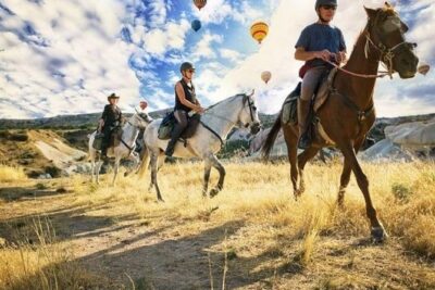 Best Sunrise Horse Riding Tour in Cappadocia - Min.2 pax. - Cemal Ranch setup: getting on, staying safe, and staying comfortable