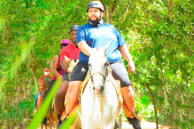 Cancun Horseback Riding, ATV, Ziplines, Cenote, Lunch and Drinks - Ziplining Circuit: The Big Thrill, With Time Windows