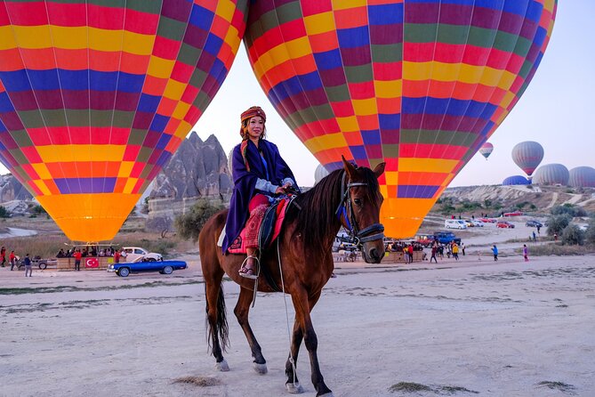 Cappadocia Sunrise Horse Riding - Stop 1: Red Valley fairy chimneys and 360-degree views