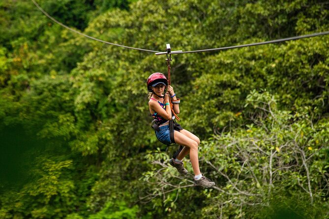 Combo Horseback Riding in Vallarta with ATV and Ziplines. - Zip lining through trees and rivers: what seven lines feels like
