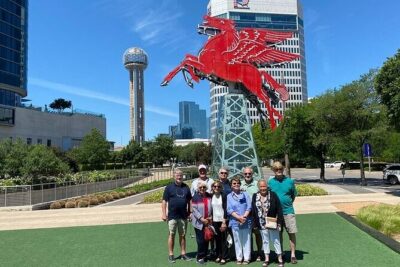 Dallas Highlights & Southfork Ranch Combo Tour - Magnolia Pegasus, the Giant Eyeball, and Pioneer Plaza views