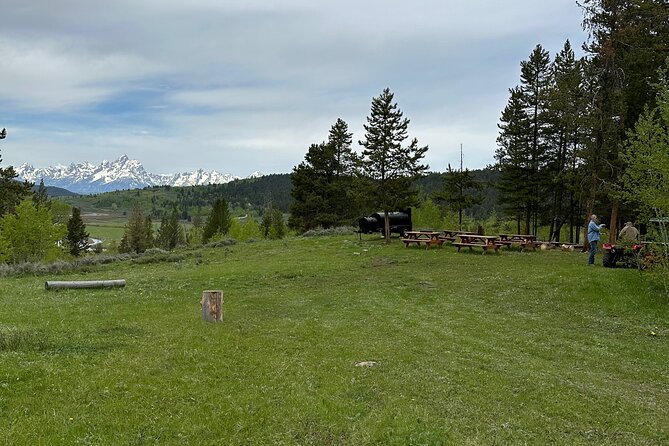 Dinner Cookout Ride at Heart Six Ranch - Stop 1: Grand Teton views from the ride line