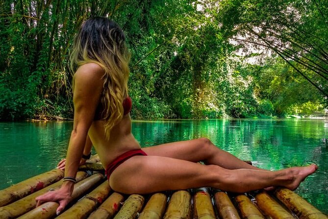 Dunn's River Falls, Blue Hole, Bamboo Rafting, Horseback Combo - Ocho Rios Lunch Stop: Jerk, Rice and Peas, and Red Stripe