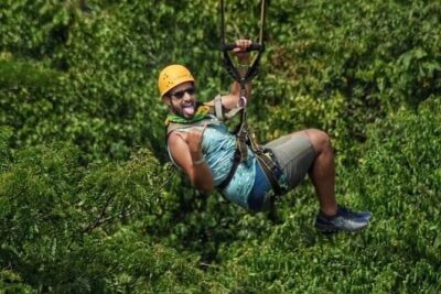 Dunn’s River Falls,Zip lining & horseback riding Combo tour from Montego Bay - Horseback riding to Ocho Rios Bay Beach: forest, river, then the sea
