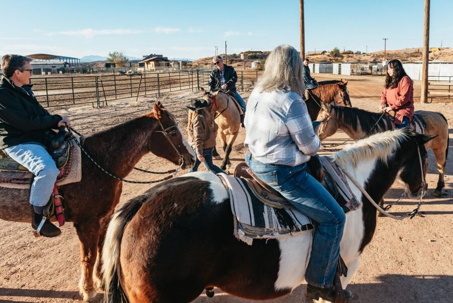 From Las Vegas: Desert Sunset Horseback Ride with BBQ Dinner - Leaving the Strip for the Mojave at Sunset