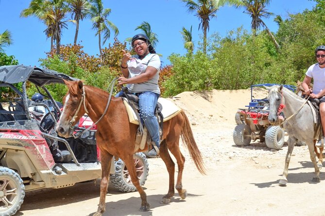 Guided Horseback Ride On The Beach With Pickup From Punta Cana - Assembling for the ride: ranch time before you hit the sand