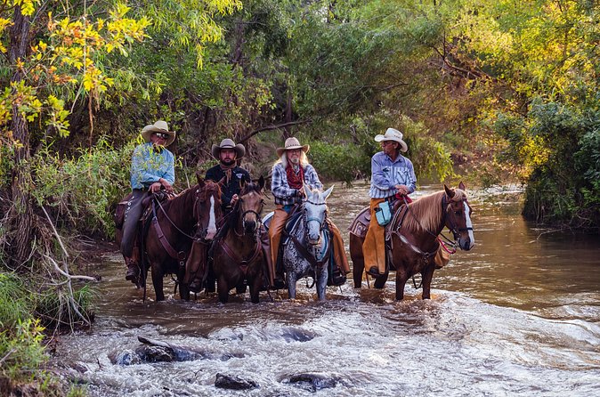 Guided Horseback Tour only 30 mins from Sedona. - Panoramic mountain views and the story stops