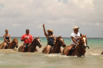 Half Day Beach Horseback Riding in Ocho Rios + Lunch - Lunch at Scotchies Ocho Rios: jerk, sides, soup, and Red Stripe