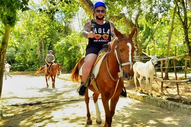 Half-Day Horseback Riding and Extreme Adventure Cancun Tour - Stop 3: Cenote Verde Lucero swim (with a zipline connection)