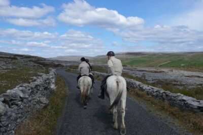 Horse riding - Burren Trail. Lisdoonvarna, Co Clare. Guided. 3 hours. - The actual ride: 3 or 4 hours in the Burren