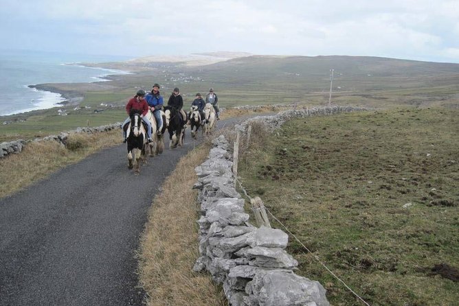 Horse riding - Burren Trail. Lisdoonvarna, Co Clare. Guided. 3 hours. - What to wear: footwear, clothing, and rainproof common sense