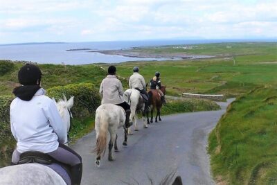 Horse riding - Dirt Trek Trail. Lisdoonvarna, Clare. Guided. 1 hour. - Views Worth the Saddle: Cliffs of Moher, Aran Islands, and Connemara Mountains