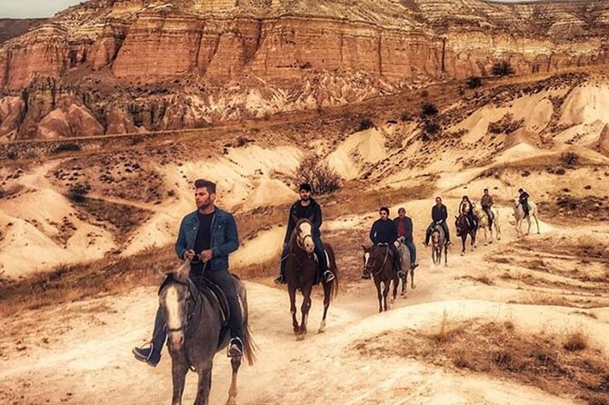 Horse Riding in Cappadocia in fairy chimeys - Stop 1 in Çavuşin: Cave Houses and Rock-Cut Churches