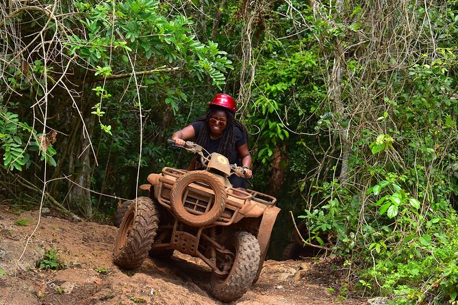 Horseback, ATV´s, Ziplines, Cenote, Hanging bridge Lunch and Round Trip Included - ATV jungle roads: fun driving, but know the rules and the fumes