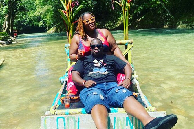 Horseback Ride, Blue Hole, Secret Falls, River Rafting & Tubing - White River tubing in the jungle: calm water with a few rapids