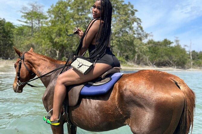 Horseback Ride , Dunns River Falls & Blue Hole From Montego Bay - Blue Hole Secret Falls: turquoise swim pools, jumps, and rope swings