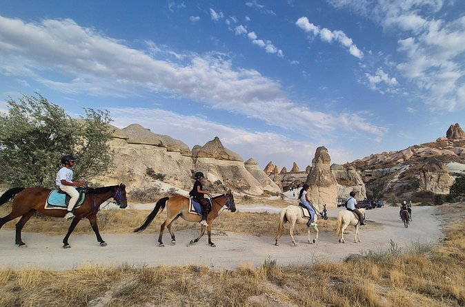 Horseback Ride in Göreme Valleys Cappadocia 2 hours - Kızıldere Red Valley at sunset: red rock views and the Love Valley moment