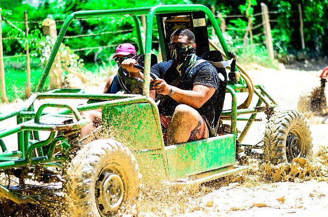 Horseback riding and ATV or Buggy with Party Boat with Lunch - Bavaro Beach party boat: snorkeling gear, lifeguards, and a natural pool