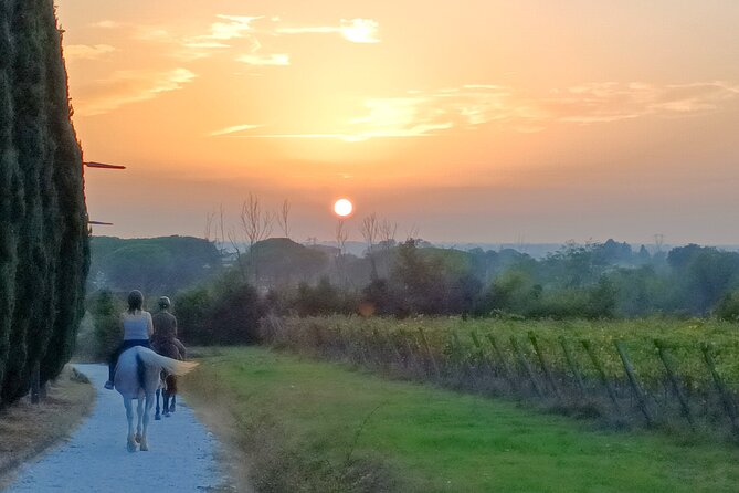 Horseback riding at sunset 1 hour at the Certosa di Pisa - A one-hour sunset ride near Certosa di Calci