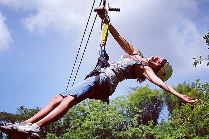 Horseback Riding, ATV and Ocean Zip lining combo from Montego Bay - Rappelling and Ziplining Finish: When the Day Gets Serious