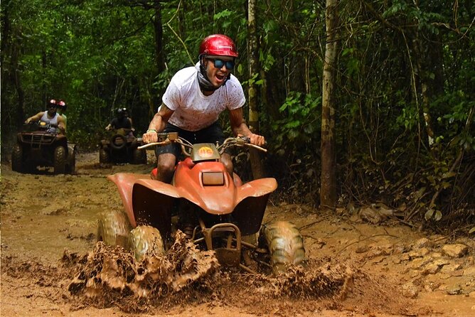 Horseback Riding + ATV + Cenote + Zip-Line from Cancun and Playa del Carmen - ATV ride: speed, helmets, and a quick safety check