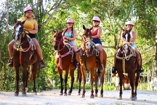 Horseback Riding Cenote, Zipline.Transportation & Tequila Tasting - Zipline circuit and hanging bridges: the thrill that usually wins