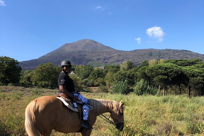 Horseback Riding on Vesuvius - Getting mounted and comfortable: helmets, calm horses, real instruction