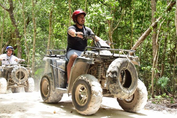 Horseback riding Tour with ATV circuit, ziplines and Cenote - Cenote swim: the natural reset after the adrenaline