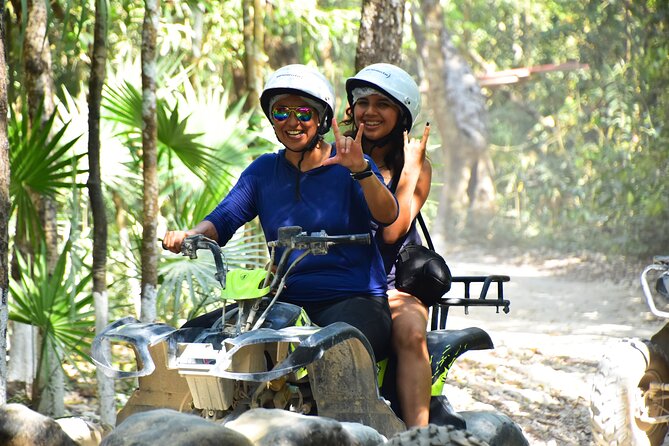Horseback riding Tour with ATV circuit, ziplines and Cenote - ATV circuit: the best “start strong” activity