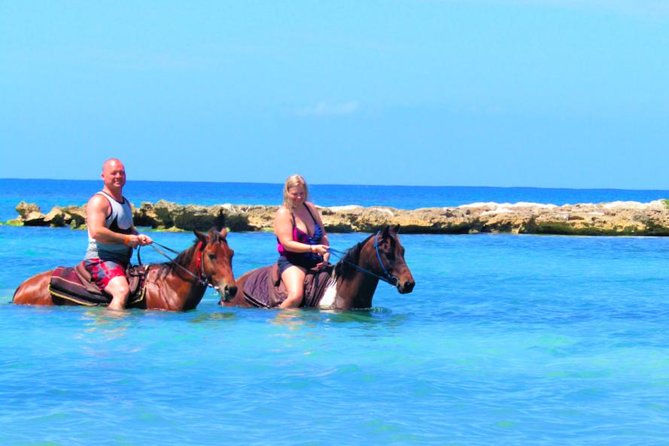 Jamwest ATV Adventure & Horseback Ride Combo in Negril - Beach horseback riding: slow pace, horses that follow, and possible water time
