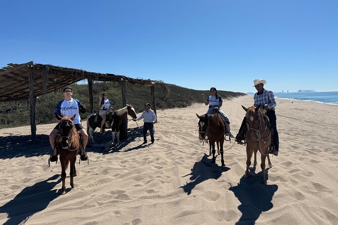 Jungle and Beach Horseback ride Tour in Pacific Coast - The ranch lunch: cheese flambée, machaca burritos, and nopales