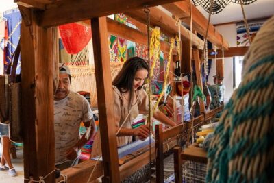 Magical Todos Santos Tour, Camel Ranch, Lunch and Tequila - Carpet-weaving demo near Pescadero: the most hands-on craft stop