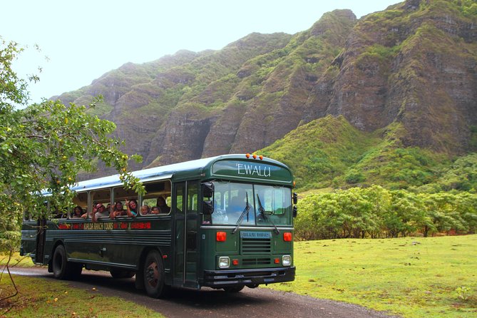 Oahu: Kualoa Ranch Movie Sites and Ranch Tour - Boarding the vintage bus: the vibe, the ride, and the group size