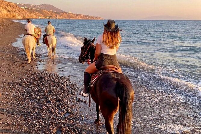 Premium Secluded Black Beach Horseback Riding Tour in Santorini - A black beach ride that feels off-the-map