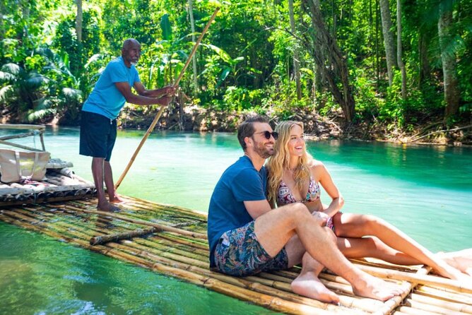 Private Bamboo Rafting and Horseback Riding from Ocho Rios - St. Ann’s Bay horseback riding in the ocean: splashes, not a guaranteed swim